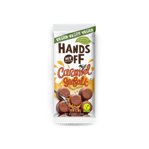 Hands Off My Chocolate Vegan caramel seasalt 100 gr