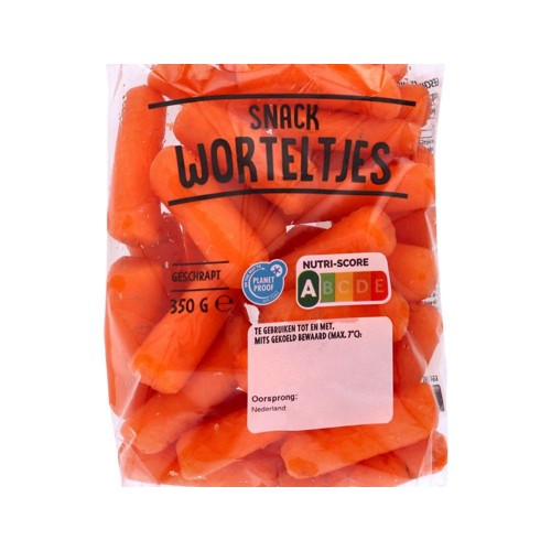 Wortel snack Zak 350 Gram