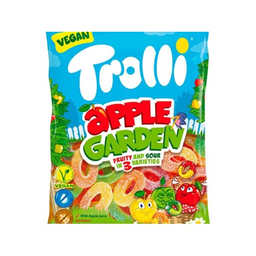 Trolli snoep apple garden Zak 175 gram