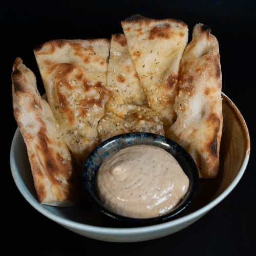 Pinsa met Boathouse dip