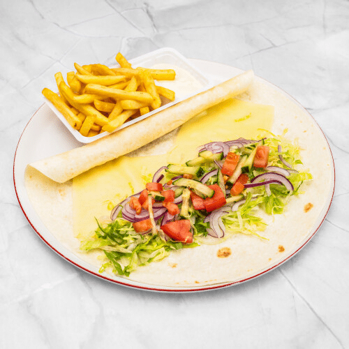 Vegetarische dürüm menu