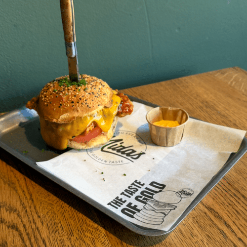 BBQ infused chicken burger
