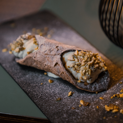 Cannoli con creme di pistacchio 3 stuks