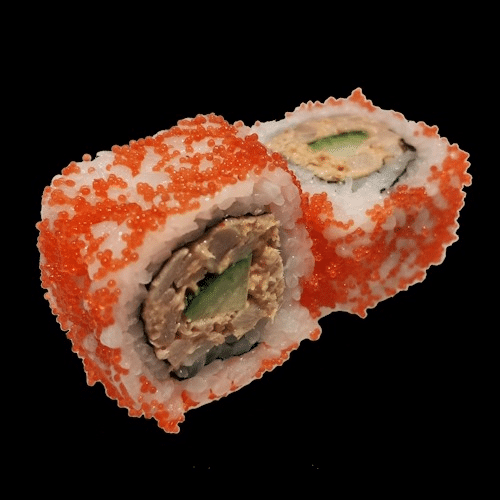 Spicy roasted salmon roll 8 stuks