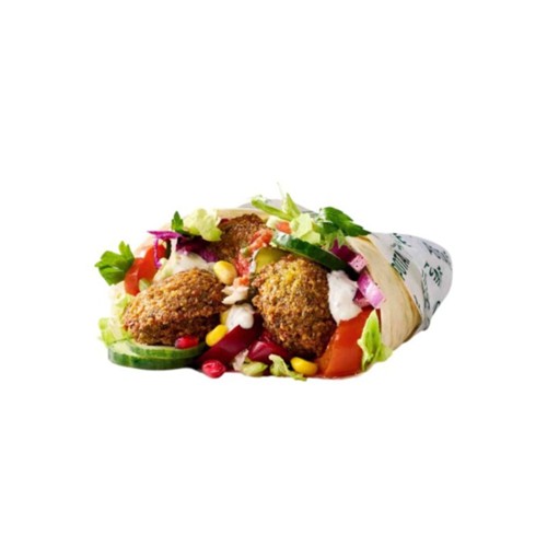 Homemade falafel wrap - fresh