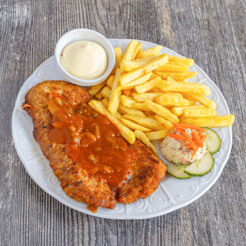 Jagerschnitzel menu