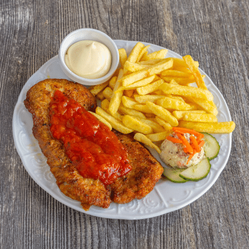 Zigeunerschnitzel menu