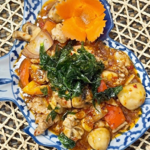Moo phad horapha krob