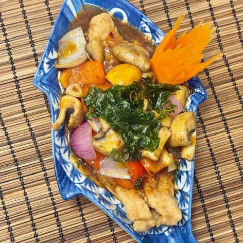 Pla phad horapha krob