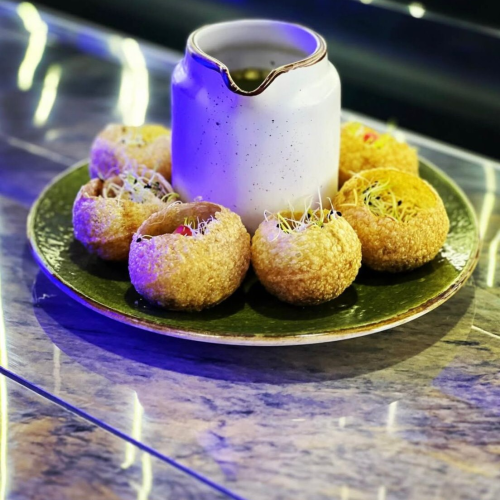 Pani puri golgappa platter, 6 stuks