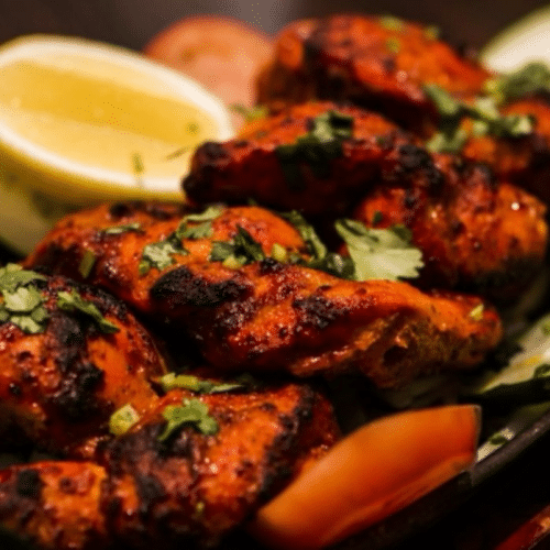Tandoori chicken met been