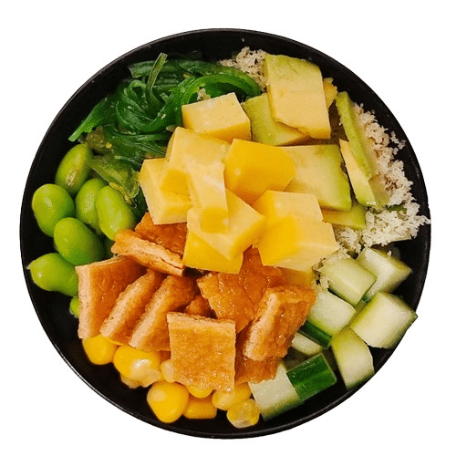 Pokebowl crispy vegetarisch