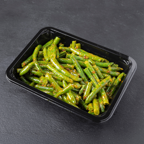Sperziebonen curry lemon