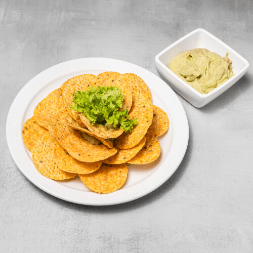 Guacamole con tortillas
