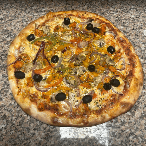 Pizza pollo d' luxe