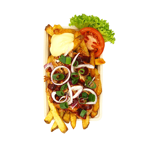 Friet heisa pulled chicken