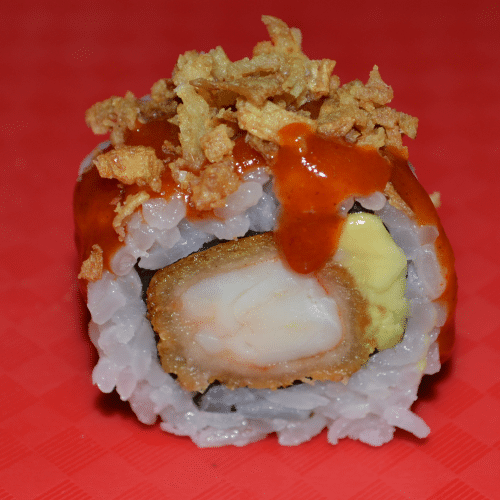 Korean spicy tempura ebi maki