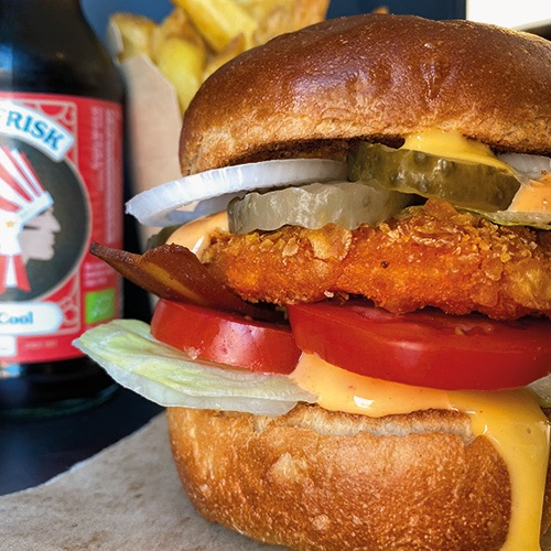 Combo deal: Burger met Crispy patty en frisdrank