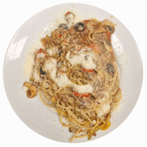 Pasta bolognese met groente