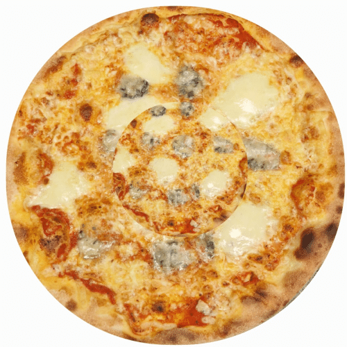 Pizza quattro formaggi 25cm
