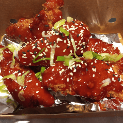 Dakdak tenders (sweet and spicy)