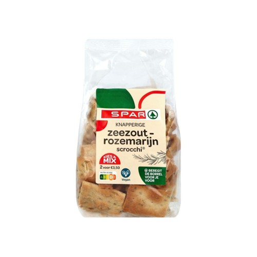 Spar scrocchi zeezout rozemarijn 150 Gram