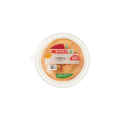 SPAR hummus pikant bakje 200 gr