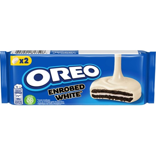 Oreo covered white wikkel - 2 stuks