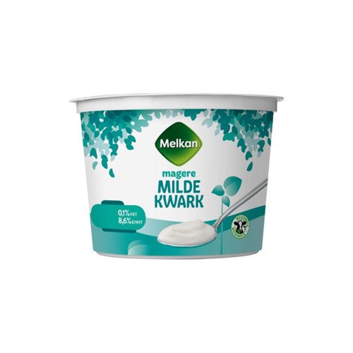 Melkan milde magere kwark 500 gram