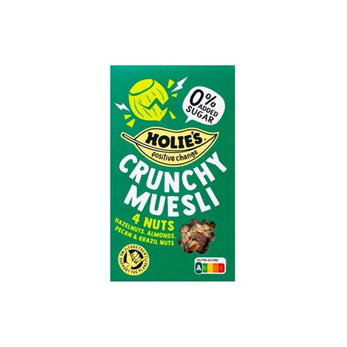 Holie muesli crunchy 4 noten 400 gr