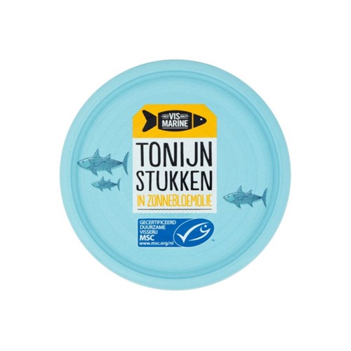 Vis mari tonijnstukken in zonnebloemolie 160 gram
