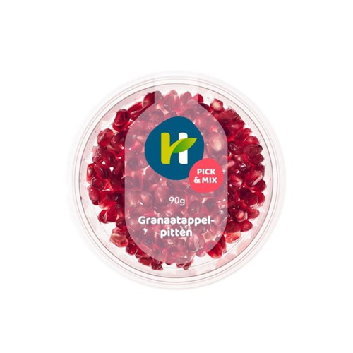 Healthy hand granaatappel pitjes Bakje 90 Gram