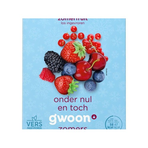 g'woon Zomerfruit Doos 250 gr