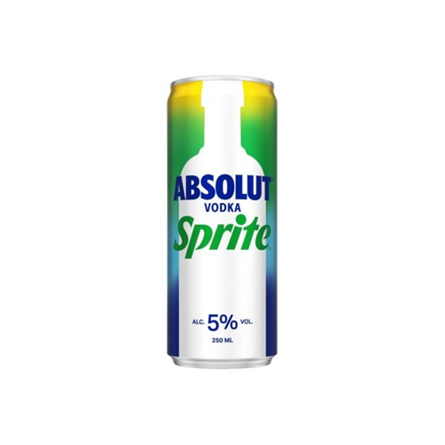 Absolut vodka sprite Blik 250 ml