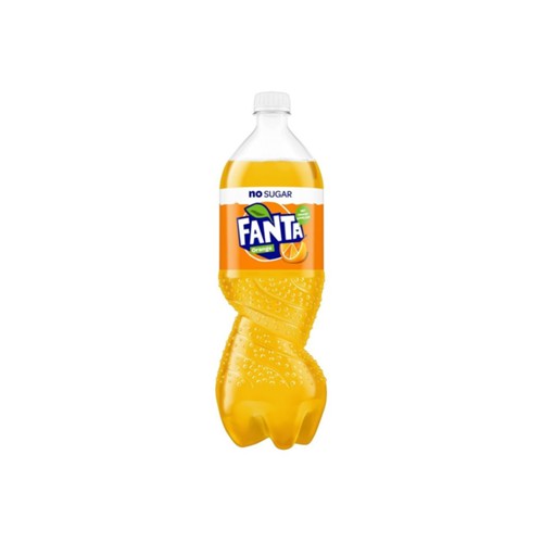Fanta orange zero sugar Fles 1 Liter