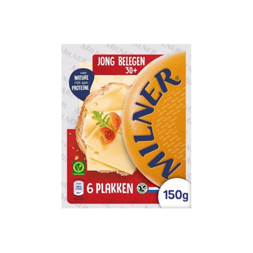 Milner kaas 30+ jong belegen plakken 150 Gram