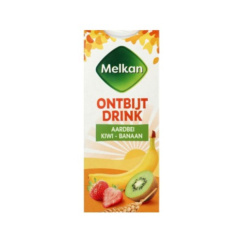 Melkan ontbijtdrink aardbei kiwi banaan 500 ml