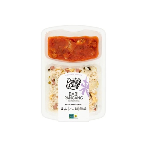Daily Chef babi pangang met nasi goreng Tray 450 Gram