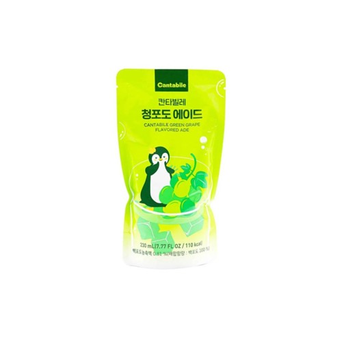 Cantabile limonade green grape pouch 230 milliliter