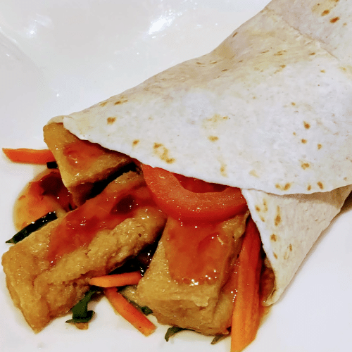 Tofu wrap vegan