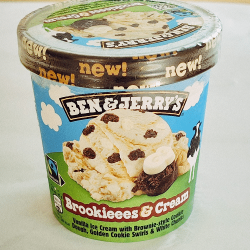 Ben & Jerry's Brookieees and cream