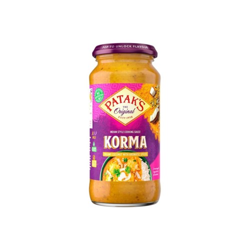 Patak's curry korma saus pot 450 gr