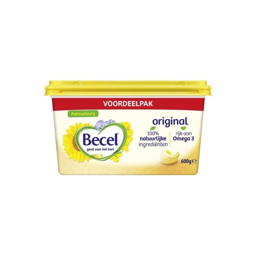 Becel margarine original kuipje 600 gr