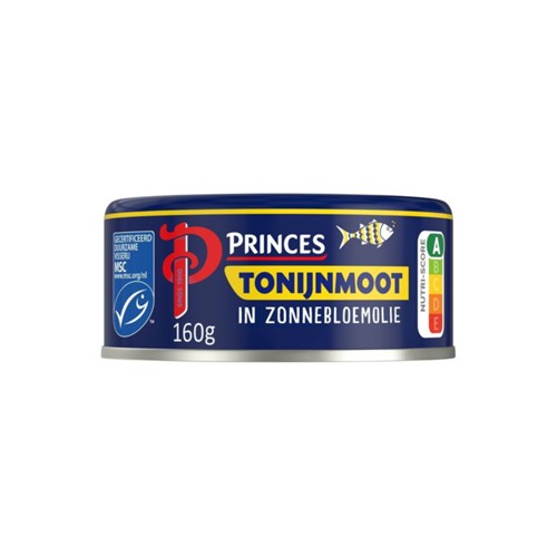 Princes tonijnmoot zonnebloemolie 160 gram