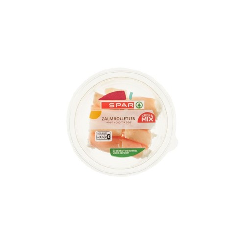 SPAR zalmrolletjes roomkaas 80 gram