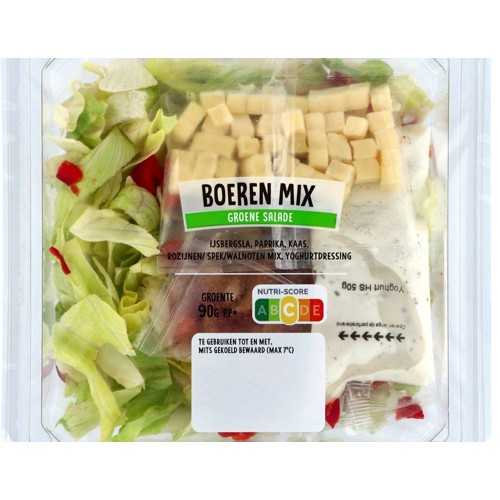Groene salade boeren Tray 1 Stuks