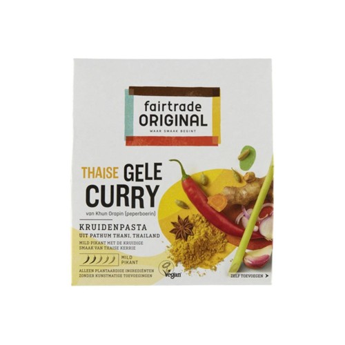 Fair Trade Kruidenpasta Gele Curry 70 gr