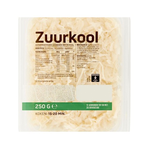 Zuurkool Bakje 250 Gram