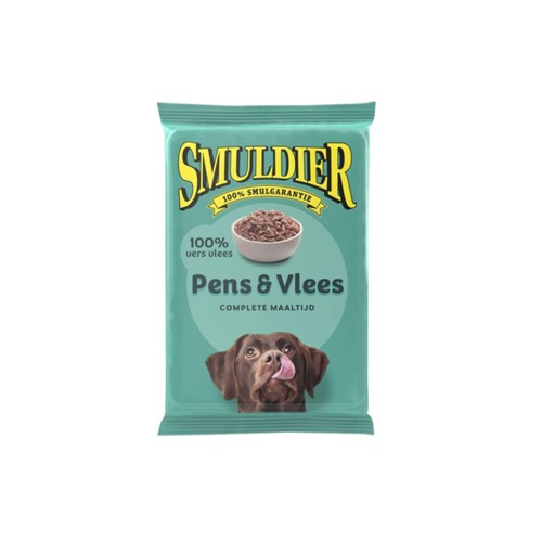 Smuldier dierenvoeding pens en vlees zak 400 gram