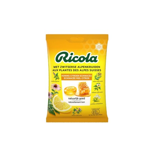 Ricola keelpastilles honing citroen echinacea zak 75 gram